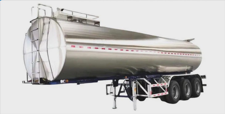 Stainless steel tanker semi trailer